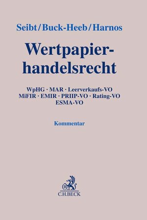 Buchcover Wertpapierhandelsrecht  | EAN 9783406768460 | ISBN 3-406-76846-6 | ISBN 978-3-406-76846-0