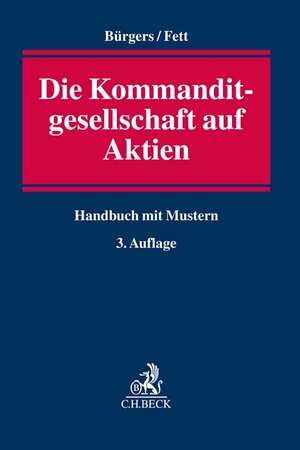 Buchcover Die Kommanditgesellschaft auf Aktien  | EAN 9783406769597 | ISBN 3-406-76959-4 | ISBN 978-3-406-76959-7
