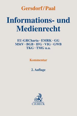 Buchcover Informations- und Medienrecht  | EAN 9783406769825 | ISBN 3-406-76982-9 | ISBN 978-3-406-76982-5
