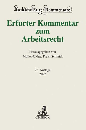 Buchcover Erfurter Kommentar zum Arbeitsrecht  | EAN 9783406770388 | ISBN 3-406-77038-X | ISBN 978-3-406-77038-8