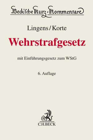 Buchcover Wehrstrafgesetz | Marcus Korte | EAN 9783406780059 | ISBN 3-406-78005-9 | ISBN 978-3-406-78005-9