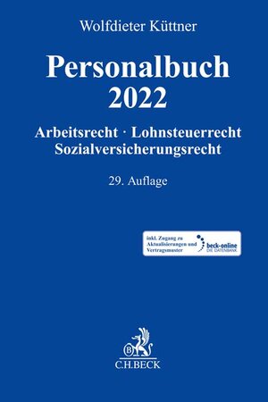 Buchcover Personalbuch 2022 | EAN 9783406784064 | ISBN 3-406-78406-2 | ISBN 978-3-406-78406-4
