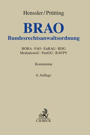 Buchcover Bundesrechtsanwaltsordnung  | EAN 9783406784798 | ISBN 3-406-78479-8 | ISBN 978-3-406-78479-8