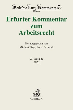 Buchcover Erfurter Kommentar zum Arbeitsrecht  | EAN 9783406788383 | ISBN 3-406-78838-6 | ISBN 978-3-406-78838-3