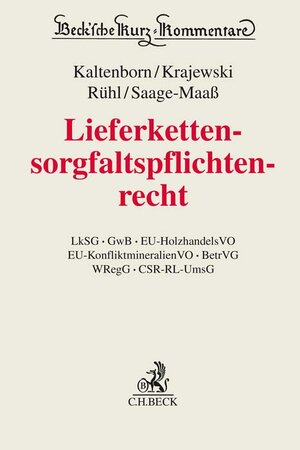 Buchcover Lieferkettensorgfaltspflichtenrecht  | EAN 9783406789168 | ISBN 3-406-78916-1 | ISBN 978-3-406-78916-8
