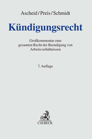 Buchcover Kündigungsrecht  | EAN 9783406792939 | ISBN 3-406-79293-6 | ISBN 978-3-406-79293-9