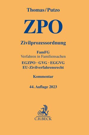 Buchcover Zivilprozessordnung | Heinz Thomas | EAN 9783406795817 | ISBN 3-406-79581-1 | ISBN 978-3-406-79581-7