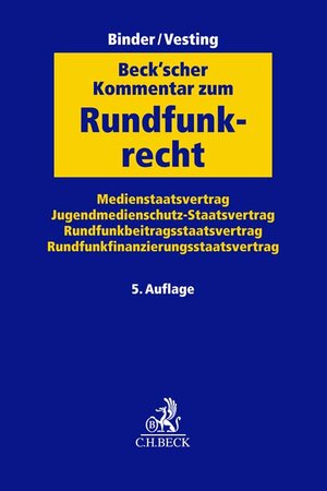 Buchcover Beck'scher Kommentar zum Rundfunkrecht  | EAN 9783406797941 | ISBN 3-406-79794-6 | ISBN 978-3-406-79794-1