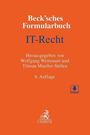 Buchcover Beck'sches Formularbuch IT-Recht  | EAN 9783406802744 | ISBN 3-406-80274-5 | ISBN 978-3-406-80274-4