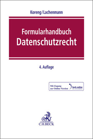 Buchcover Formularhandbuch Datenschutzrecht  | EAN 9783406811418 | ISBN 3-406-81141-8 | ISBN 978-3-406-81141-8