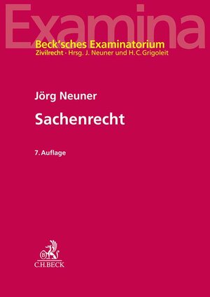Buchcover Sachenrecht | Jörg Neuner | EAN 9783406812033 | ISBN 3-406-81203-1 | ISBN 978-3-406-81203-3