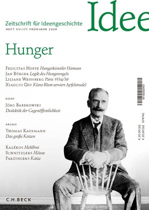 Buchcover Zeitschrift für Ideengeschichte Heft XVIII/1 Frühjahr 2024  | EAN 9783406815768 | ISBN 3-406-81576-6 | ISBN 978-3-406-81576-8