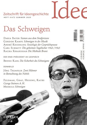 Buchcover Zeitschrift für Ideengeschichte Heft XIX/2 Sommer 2025 | EAN 9783406831102 | ISBN 3-406-83110-9 | ISBN 978-3-406-83110-2