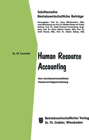 Buchcover Human Resource Accounting | Michael Conrads | EAN 9783409380744 | ISBN 3-409-38074-4 | ISBN 978-3-409-38074-4