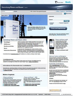 Buchcover Planen und Bauen online  | EAN 9783410144960 | ISBN 3-410-14496-X | ISBN 978-3-410-14496-0