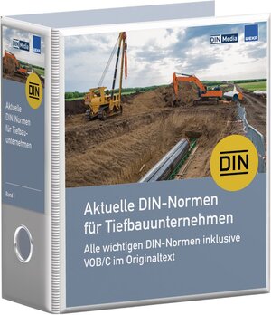 Buchcover Aktuelle DIN-Normen für Tiefbauunternehmen  | EAN 9783410149774 | ISBN 3-410-14977-5 | ISBN 978-3-410-14977-4