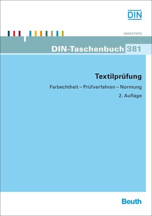 Buchcover Textilprüfung | EAN 9783410220596 | ISBN 3-410-22059-3 | ISBN 978-3-410-22059-6