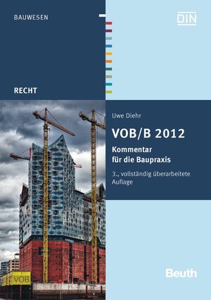 Buchcover VOB/B 2012 | Uwe Diehr | EAN 9783410232988 | ISBN 3-410-23298-2 | ISBN 978-3-410-23298-8