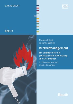Buchcover Rückrufmanagement | Thomas Klindt | EAN 9783410239819 | ISBN 3-410-23981-2 | ISBN 978-3-410-23981-9