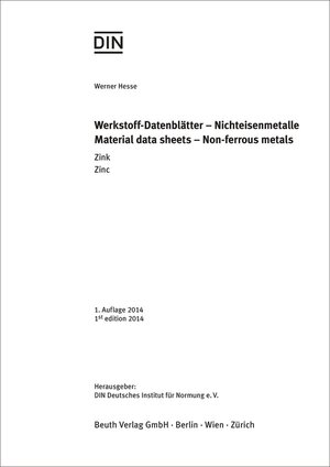 Buchcover Werkstoff-Datenblätter | Werner Hesse | EAN 9783410248316 | ISBN 3-410-24831-5 | ISBN 978-3-410-24831-6
