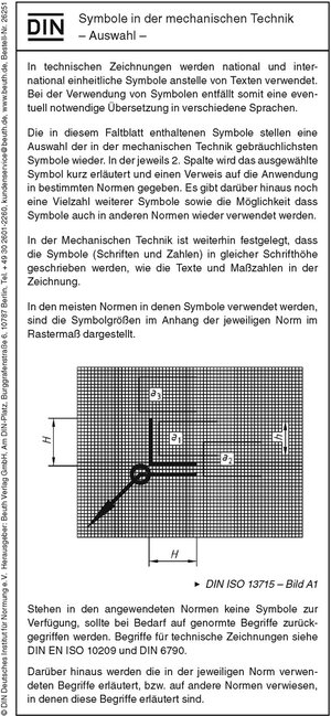 Buchcover Symbole in der mechanischen Technik | Harry Bertschat | EAN 9783410262527 | ISBN 3-410-26252-0 | ISBN 978-3-410-26252-7