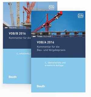 Buchcover VOB/A + VOB/B 2016 | Uwe Diehr | EAN 9783410266211 | ISBN 3-410-26621-6 | ISBN 978-3-410-26621-1