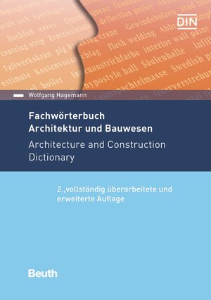 Buchcover Fachwörterbuch Architektur und Bauwesen | Wolfgang Hagemann | EAN 9783410280705 | ISBN 3-410-28070-7 | ISBN 978-3-410-28070-5