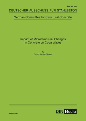 Buchcover Impact of Microstructural Changes in Concrete on Coda Waves | EAN 9783410659532 | ISBN 3-410-65953-6 | ISBN 978-3-410-65953-2