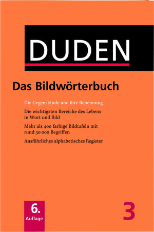 Buchcover Das Bildwörterbuch  | EAN 9783411040360 | ISBN 3-411-04036-X | ISBN 978-3-411-04036-0