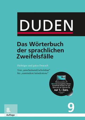 Buchcover Duden – Das Wörterbuch der sprachlichen Zweifelsfälle  | EAN 9783411040988 | ISBN 3-411-04098-X | ISBN 978-3-411-04098-8