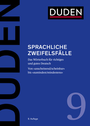Buchcover Duden – Sprachliche Zweifelsfälle | Mathilde Hennig | EAN 9783411040995 | ISBN 3-411-04099-8 | ISBN 978-3-411-04099-5