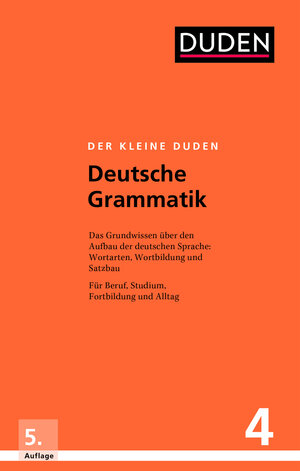 Buchcover Der kleine Duden – Deutsche Grammatik | Rudolf Hoberg | EAN 9783411055753 | ISBN 3-411-05575-8 | ISBN 978-3-411-05575-3