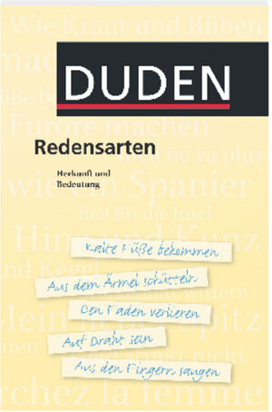 Buchcover Duden - Redensarten | Rudolf Köster | EAN 9783411705023 | ISBN 3-411-70502-7 | ISBN 978-3-411-70502-3