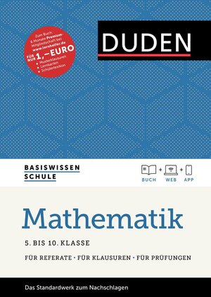 Buchcover Basiswissen Schule – Mathematik 5. bis 10. Klasse | Franz Oberländer | EAN 9783411715053 | ISBN 3-411-71505-7 | ISBN 978-3-411-71505-3
