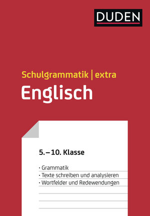 Buchcover Duden Schulgrammatik extra – Englisch | Elisabeth Schmitz-Wensch | EAN 9783411720040 | ISBN 3-411-72004-2 | ISBN 978-3-411-72004-0