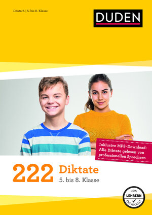 Buchcover 222 Diktate - 5. bis 8. Klasse | Maria Bley | EAN 9783411723164 | ISBN 3-411-72316-5 | ISBN 978-3-411-72316-4