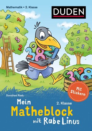 Buchcover Mein Matheblock mit Rabe Linus - 2. Klasse | Dorothee Raab | EAN 9783411739981 | ISBN 3-411-73998-3 | ISBN 978-3-411-73998-1