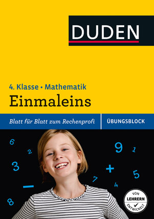 Buchcover Übungsblock: Mathematik – Einmaleins, 4. Klasse – bis 1.000.000 | Beate Schreiber | EAN 9783411753123 | ISBN 3-411-75312-9 | ISBN 978-3-411-75312-3