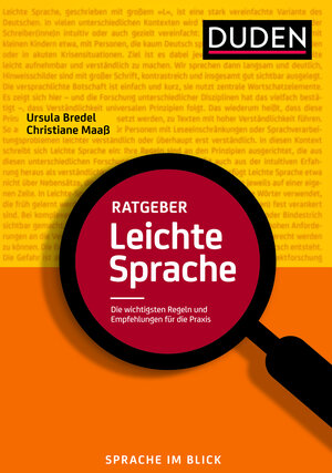 Buchcover Ratgeber Leichte Sprache | Ursula Bredel | EAN 9783411756186 | ISBN 3-411-75618-7 | ISBN 978-3-411-75618-6