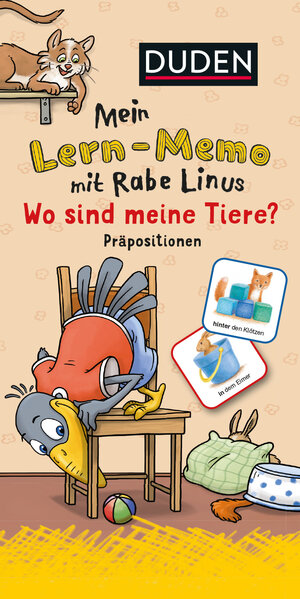 Buchcover Mein Lern-Memo mit Rabe Linus - Wo sind meine Tiere? | Dorothee Raab | EAN 9783411770489 | ISBN 3-411-77048-1 | ISBN 978-3-411-77048-9