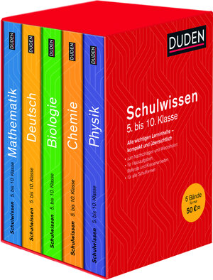 Buchcover Duden Schulwissen 5. bis 10. Klasse 5 Bände | Christa Pews-Hocke | EAN 9783411770922 | ISBN 3-411-77092-9 | ISBN 978-3-411-77092-2