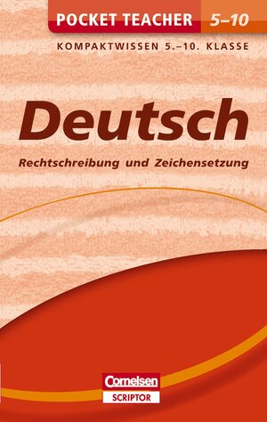 Buchcover Pocket Teacher Deutsch - Rechtschreibung und Zeichensetzung 5.-10. Klasse | Peter Kohrs | EAN 9783411869909 | ISBN 3-411-86990-9 | ISBN 978-3-411-86990-9