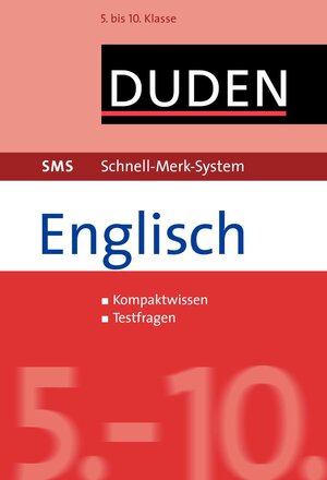 Buchcover SMS Englisch - Grammati 5.-10. Klasse | Nathalie Birko-Fleming | EAN 9783411903849 | ISBN 3-411-90384-8 | ISBN 978-3-411-90384-9