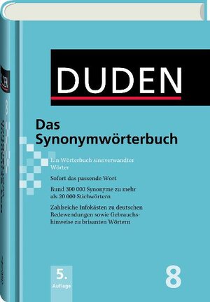 Buchcover Das Synonymwörterbuch | Dudenredaktion | EAN 9783411905089 | ISBN 3-411-90508-5 | ISBN 978-3-411-90508-9