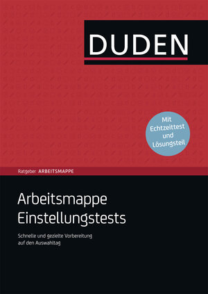 Buchcover Duden Ratgeber Arbeitsmappe Einstellungstests Download E-Book | Angelika Rodatus | EAN 9783411907588 | ISBN 3-411-90758-4 | ISBN 978-3-411-90758-8