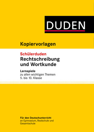 Buchcover Übungsblätter Lernspiele zum Schülerduden Rechtschreibung und Wortkunde | Elke Spitznagel | EAN 9783411908875 | ISBN 3-411-90887-4 | ISBN 978-3-411-90887-5