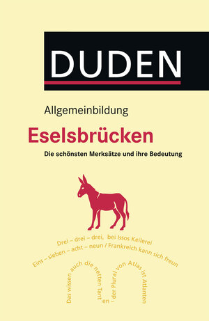 Buchcover Duden Allgemeinbildung - Eselsbrücken | Wolfgang Riedel | EAN 9783411909667 | ISBN 3-411-90966-8 | ISBN 978-3-411-90966-7