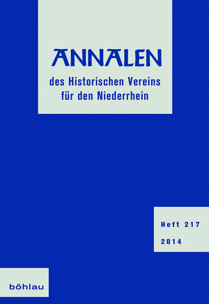 Buchcover Annalen des Historischen Vereins für den Niederrhein  | EAN 9783412502812 | ISBN 3-412-50281-2 | ISBN 978-3-412-50281-2