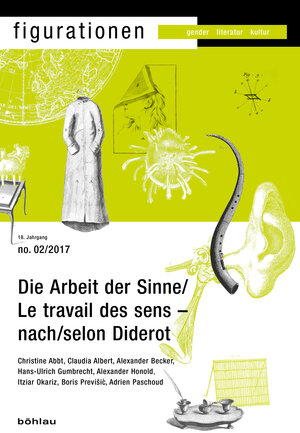 Buchcover Die Arbeit der Sinne – nach Diderot  | EAN 9783412505639 | ISBN 3-412-50563-3 | ISBN 978-3-412-50563-9
