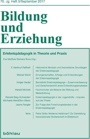 Buchcover Erlebnispädagogik in Theorie und Praxis  | EAN 9783412509415 | ISBN 3-412-50941-8 | ISBN 978-3-412-50941-5